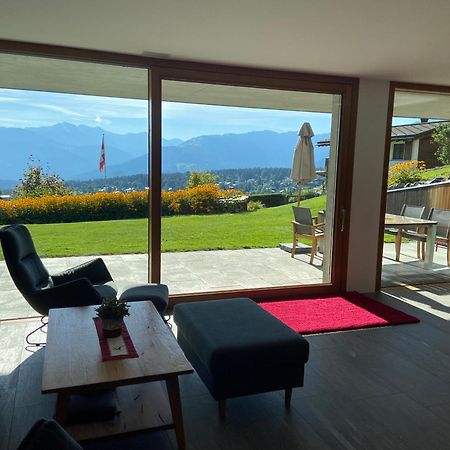 Casa Admisa, Spektakulaere Aussicht, Ski In And Out, Hochwertige Einrichtung, Valserstein Und Eiche Flims Dış mekan fotoğraf