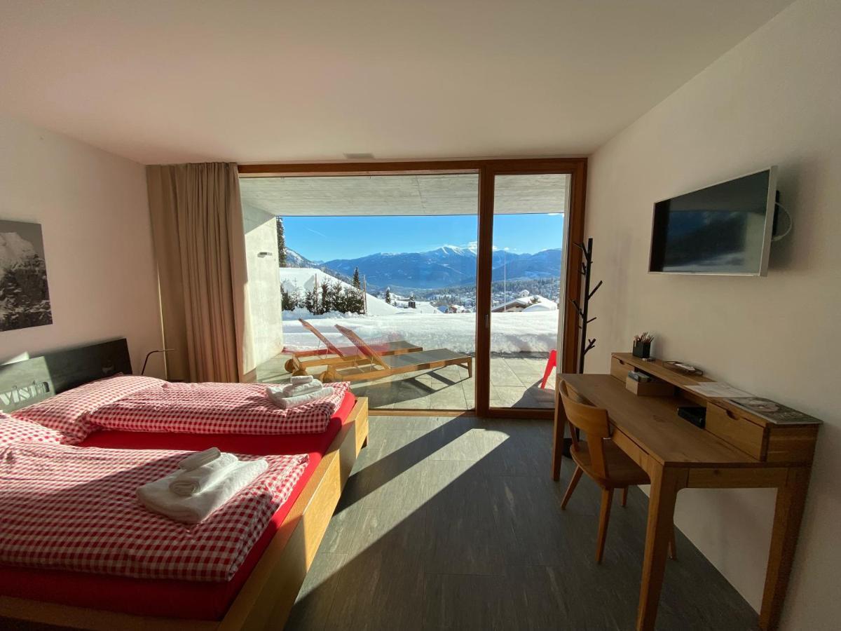 Casa Admisa, Spektakulaere Aussicht, Ski In And Out, Hochwertige Einrichtung, Valserstein Und Eiche Flims Dış mekan fotoğraf