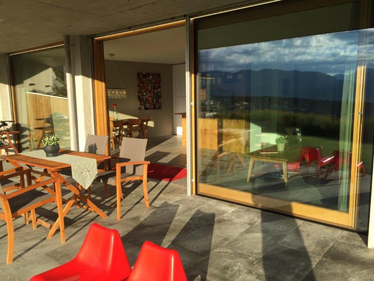 Casa Admisa, Spektakulaere Aussicht, Ski In And Out, Hochwertige Einrichtung, Valserstein Und Eiche Flims Dış mekan fotoğraf