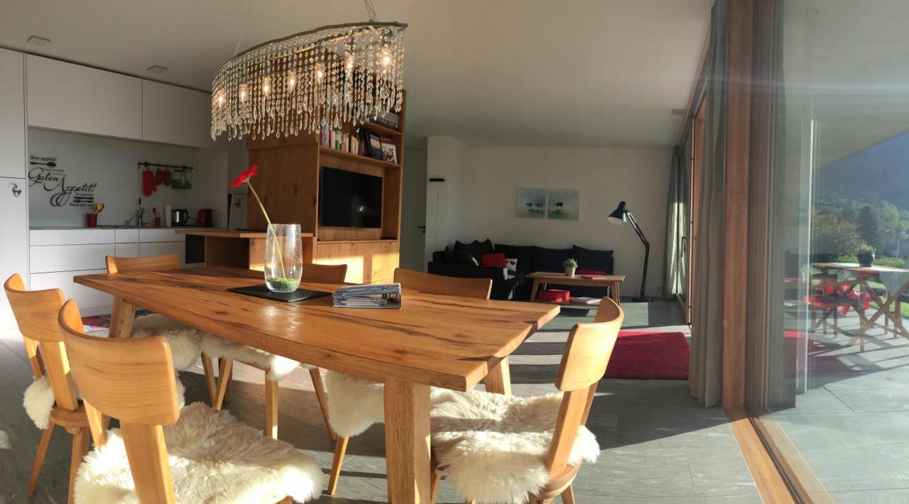 Casa Admisa, Spektakulaere Aussicht, Ski In And Out, Hochwertige Einrichtung, Valserstein Und Eiche Flims Dış mekan fotoğraf
