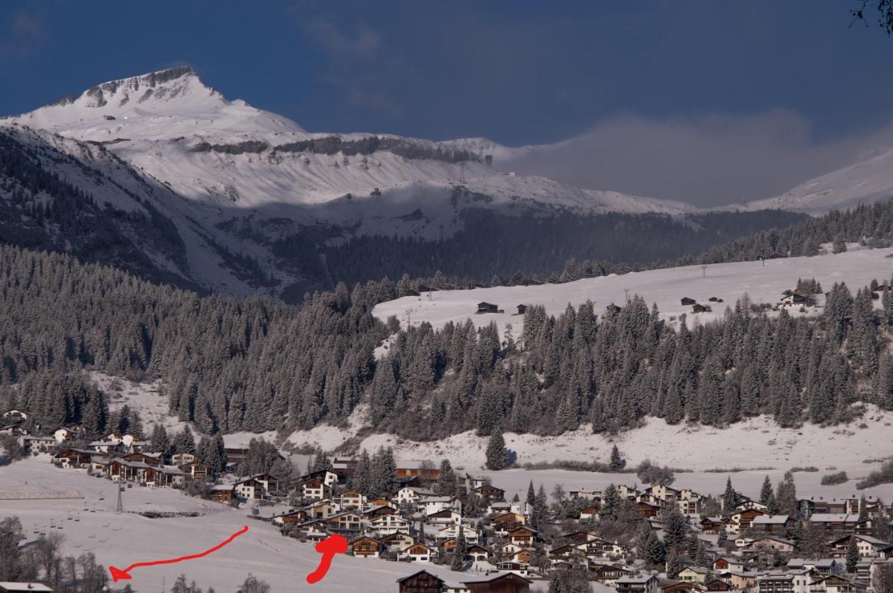 Casa Admisa, Spektakulaere Aussicht, Ski In And Out, Hochwertige Einrichtung, Valserstein Und Eiche Flims Dış mekan fotoğraf